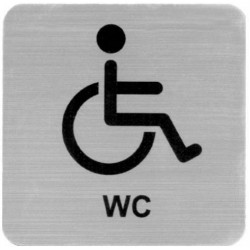 Next επιγραφή darwin "Wc ΑΜΕΑ" 7,2x7,2εκ., 2χιλ. πάχος
